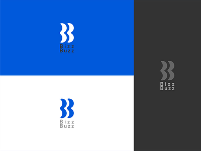 bizzbuzz logo blue branding design graphic design illustrator logo marketing vector