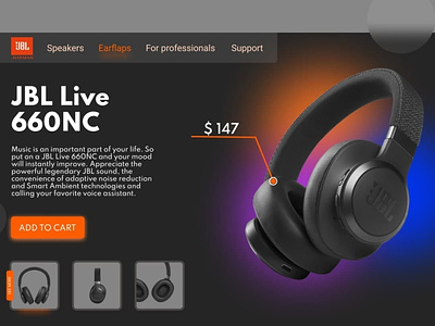 Earflaps 3d animation branding earflaps graphic design headphones jbl logo motion graphics ui
