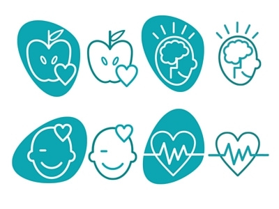 Wellfulness web icons branding graphic design icons logo web