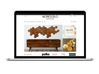 Monoculo Design Studio - Website ecommerce graphic design web design