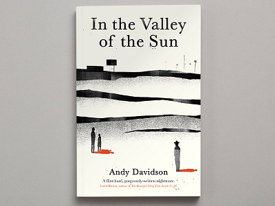 In The Valley of the Sun book jacket first draft illustration texture type