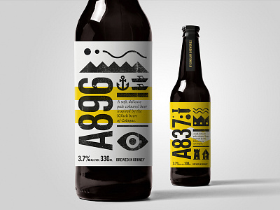 North Coast 500 beer label drinks icons north coast 500