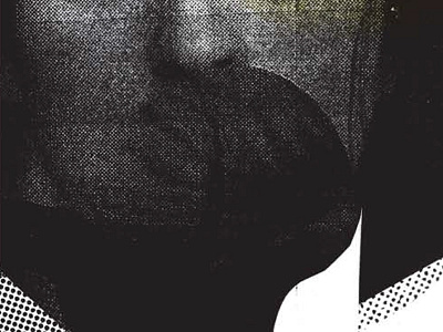 Paisley Underground collage fluro music poster screenprint