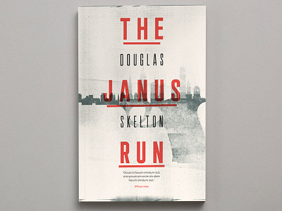 Janus Run book jacket illustration texture type