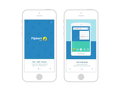 FTUE Screen for Flipkart Mobile Site app e commerce first time user experience flipkart ftue mobile site msite opening screen product