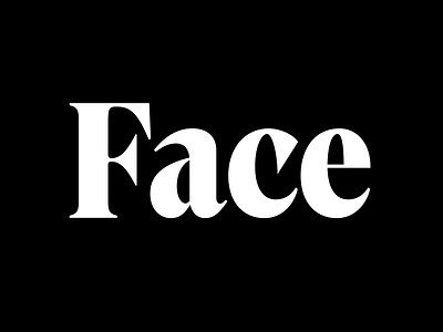 Face bold condensed font typeface typography