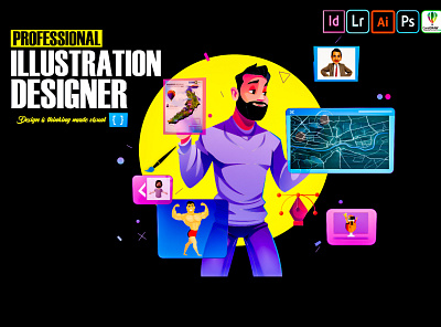 Professional Illustration Designs adobeillustrator branding design graphic design illustration logo productdesign ux vector