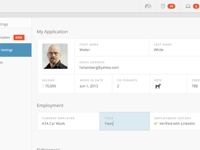 My Application contact design form interface lovely photo ui ux web