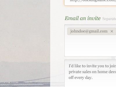 Landing page form bay bridge token input auto complete georgia