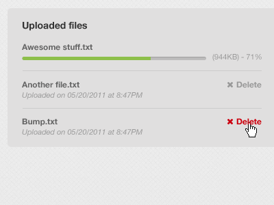 Uploaded files by Kerem Suer on Dribbble