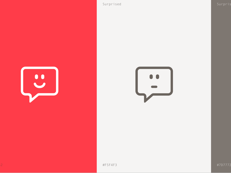 Spoke Logo spoke red minimal design happy expression surprised emotions logo
