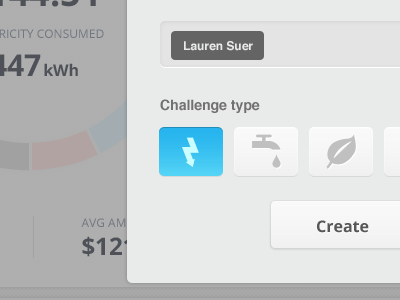 Modal auto complete button design energy field form green icon minimal modal token ui ux web
