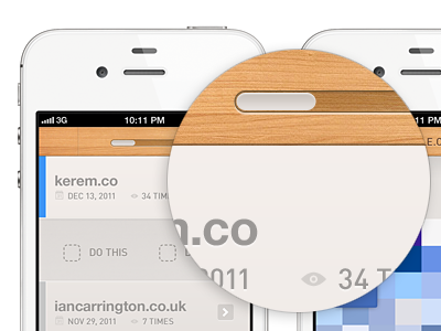 Loading bar button design ios ios5 iphone lighting loader loading minimal pattern texture ui ux wood wooden