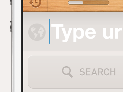 Traditional search button