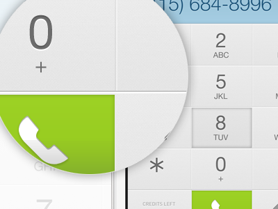 iPhone dial pad