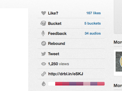 Dribbble Audio Feedback audio dribbble feature feature request feedback