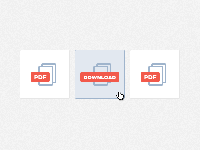 PDF Download Button button css design download html minimal pdf web
