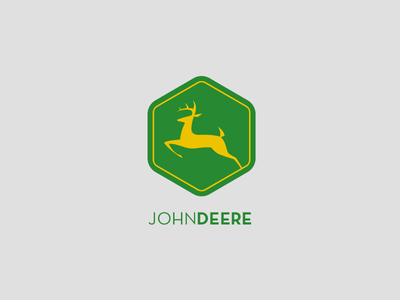 John Deere deere design john logo rebound tractor