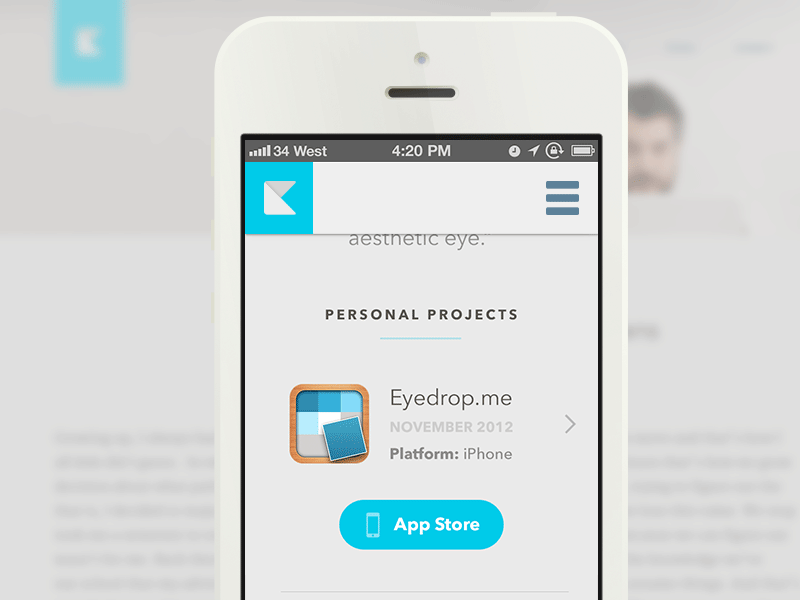 Mobile profile minimus web design minimal clean html5 css3 foundation responsive mobile html teal papercraft