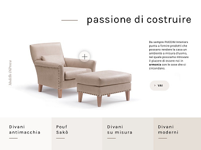 Furniture Website armchair furniture interior product redesign sofa ui ux visual web