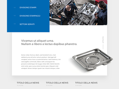 Parolin Website - From concept to final version clean design desktop flat homepage industrial interface minimal ui website