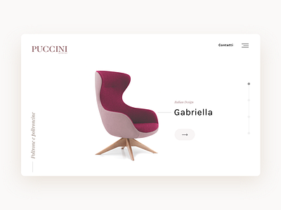 Puccini Home Concept clean concept design dribbble flat home homepage interface minimal ui web webdesign website