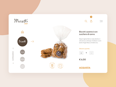 Moretti Ecommerce clean concept design ecommerce interface minimal website
