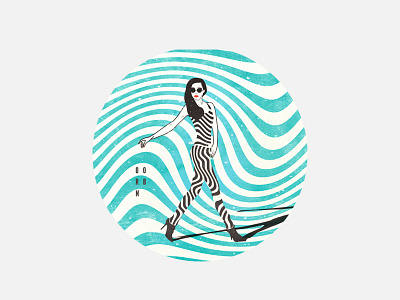 Selected Illustrations curve graphicdesign illustration minimal stripe woman