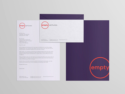 Empty Ventures branding capital design empty graphicdesign incubator startup venture void