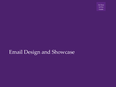 Email Design Showcase | Guide | is now Live !
