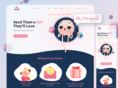 SSUSE - Social Gifting Website (UI/UX Redesign)