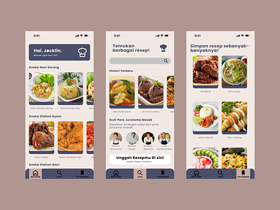 Food Recipes App app design illustration ui