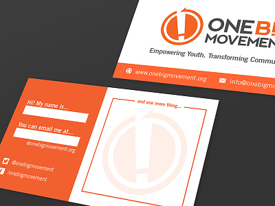 One Big Movement "Interactive" Business Card