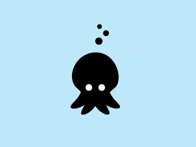 Octobuddy aldrich aldricht cartoon cute icon logo minimal octopus squid tentacles