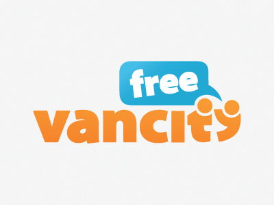 Free Vancity bubble city events free giveaways gossip gradient logo media social speech vancouver