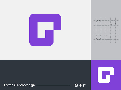 G Lettermark Logo arrow branding design go grid with circle icon illustrator letter g logo logo mark logo sign logotype minimalist minimalist logo simple logo visual identity