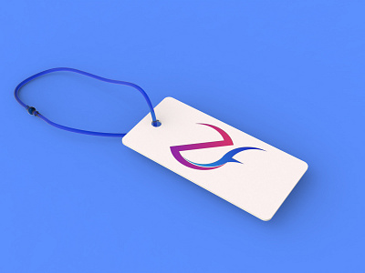 ZF Logo 3d tag branding design colorful creative logo lettermark sakib tag zf zf letter zf logomark zf mark