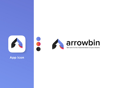 Arrowbin Digital Agency abstract agency logo app icon app logo arrowbin branding design studio graphic agency logo logo design logotype