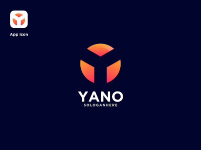 Yano app icon branding lettermark logomark logotype ui y icon y letter logo y logo