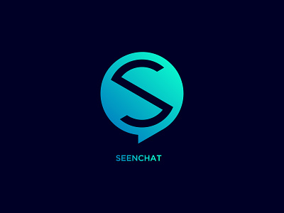 SeenChat । App Icon app design app icon app logo branding chat app chat logo chatting chatting app logo design s chat logo s letter logo s logo seenchat ui design