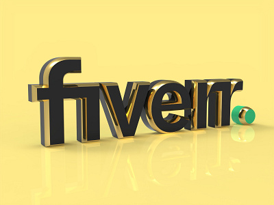 Fiverr 3D Logo Design 2d to 3d 3d art 3d artist 3d illustration 3d lettering 3d logo 3d logo design 3d logo from 2d 3d logos 3d model 3d modeling 3d render 3d tex fiverr golden 3d golden text