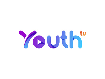 Youth TV | Logo Design branding broadcast colourful custom font logo gradient gradient logo live tv logo logotype news news channel logo trendy logo tv tv channel logo y logo youth youtuber