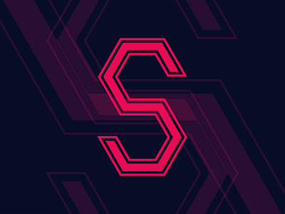 S | Lettermark geometric illustrator new shots polygon s s lettermark s logo shape tool
