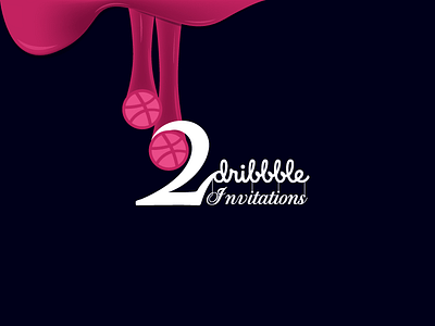 Dribbble Two Invitations