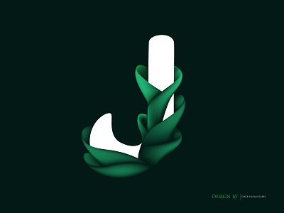 J creative design dark colour green illustration inspiration j j logo lettermark natural new trend