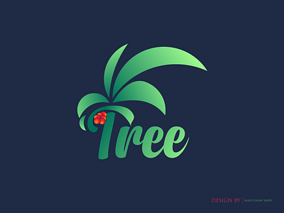 Tree । Logo Design creative letters gradient identity illustration lettering logo logotype symbol tree wordmark