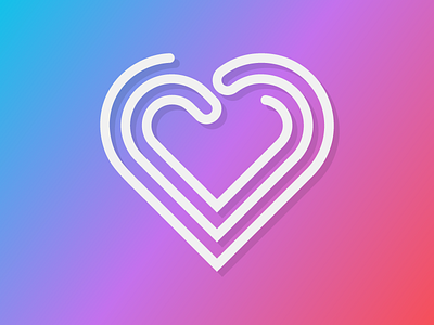 Heart bangladeshi designer color heart heart icon heart logo logo elements logotype sakib trend ui color