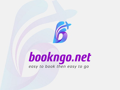 Logo for bookngo.net air logo air ticket logo b icon b logo book n go bookngo.net custom letter illustrator cc logotype sakib