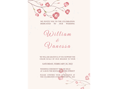 Rustic wedding invitation