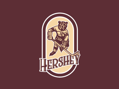 Hershey Bears Vintage Update Logo ahl branding hershey hockey logo sports